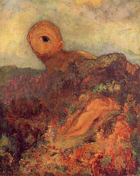 Odilon Redon The Cyclops Norge oil painting art